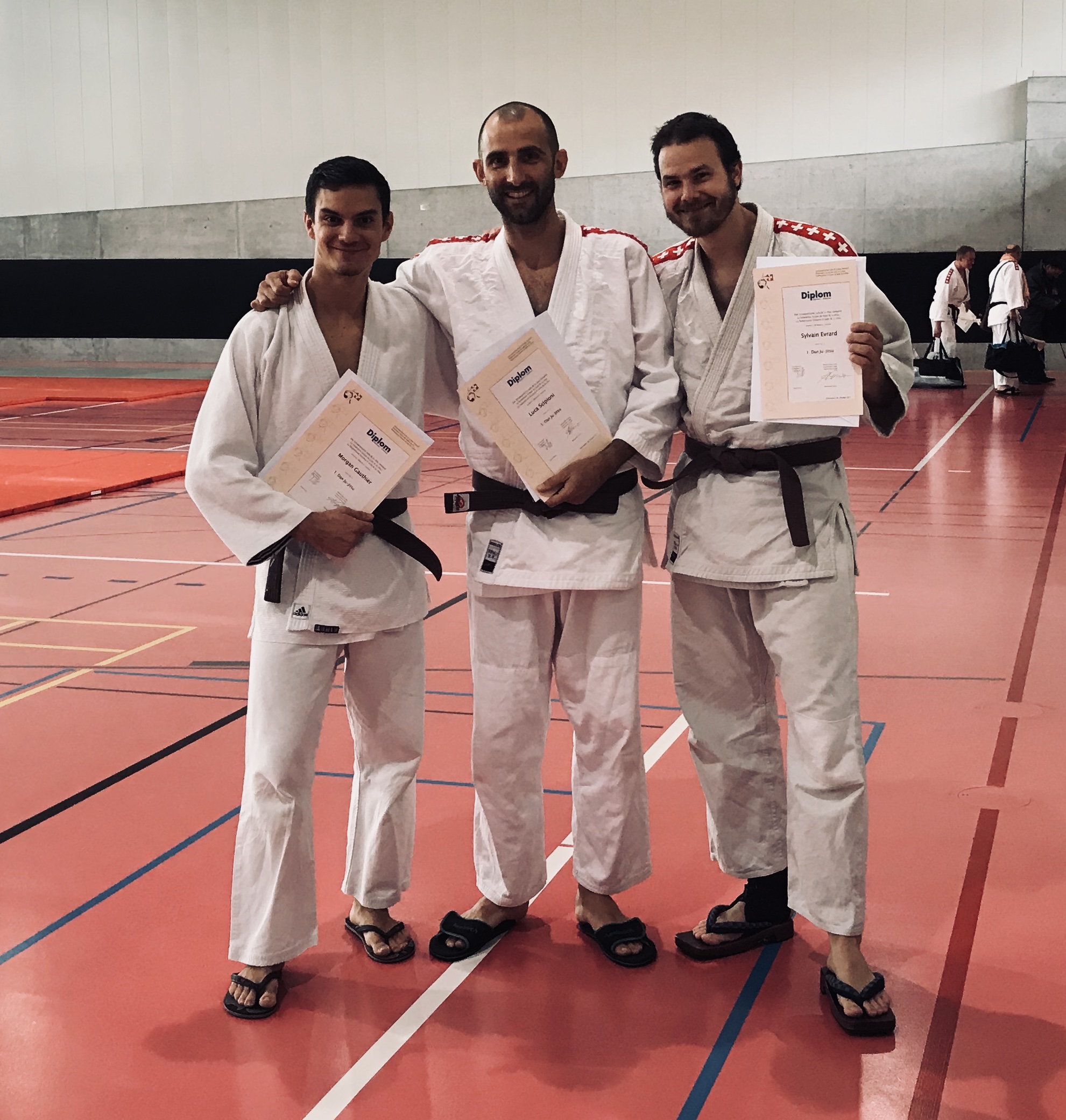 Trois nouveaux porteurs dan