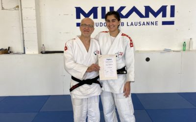 3e dan judo pour Behyar