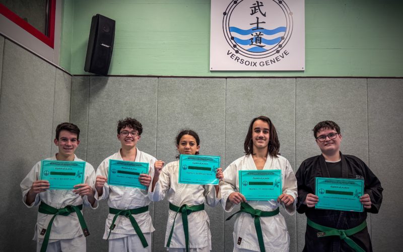 Cinq ceintures vertes